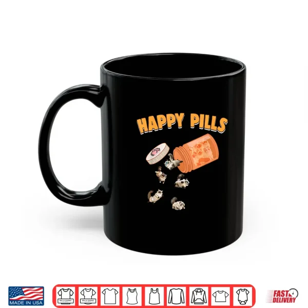 Mug Happy Pills Ragdoll Cat Funny Kitten Feline Lovers Pet Humor Shirt