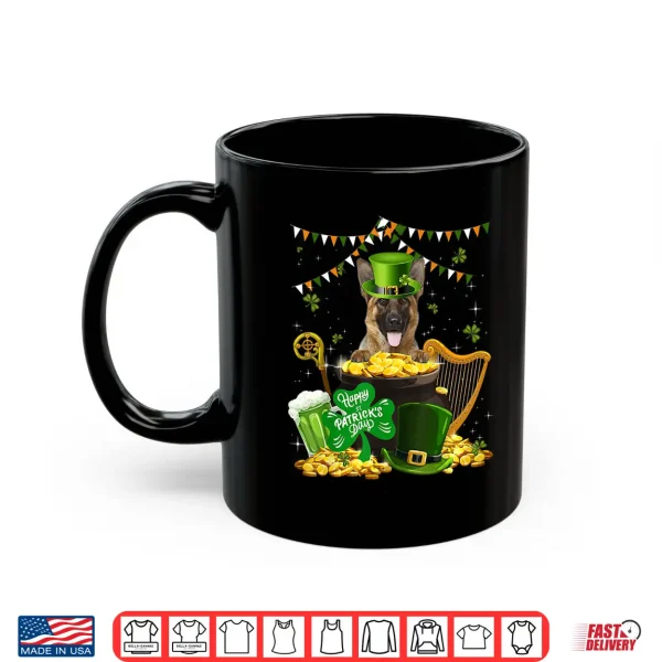Mug Happy St Patricks Irish German Shepherd Dog Cute Saint Shirt