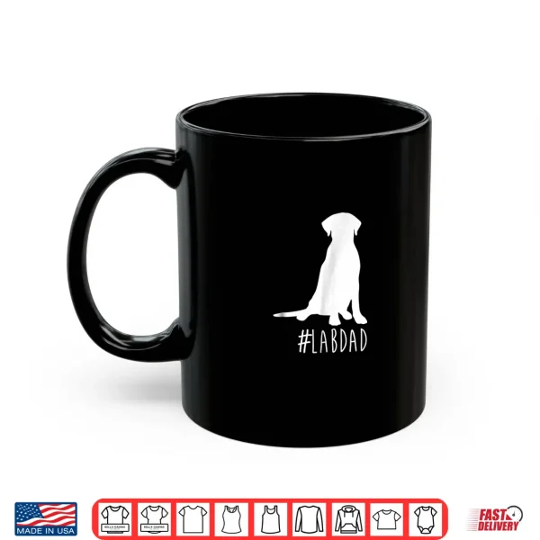 Mug Hashtag Lab Dad Shirt. Labrador Retriever Dad shirt