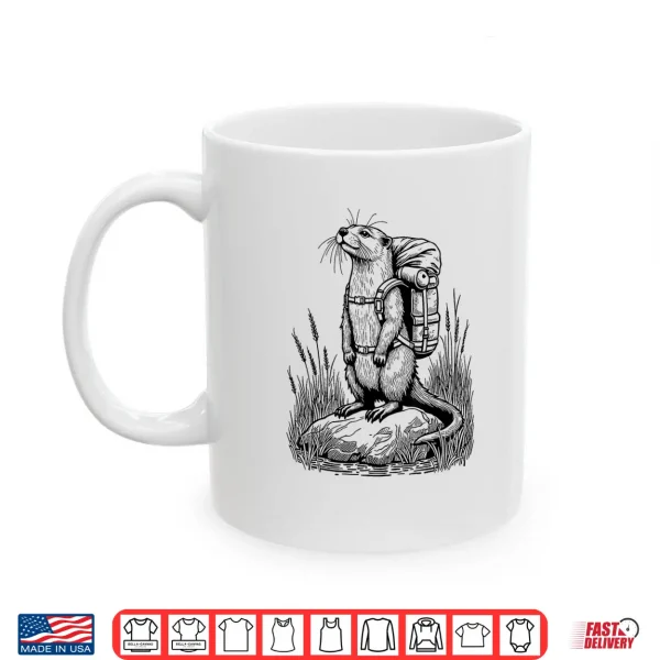 Hiking Otter Funny Cottagecore Backpacking & Backpacker Shirt 3 Mug Hiking Otter Funny Cottagecore Backpacking Backpacker Shirt