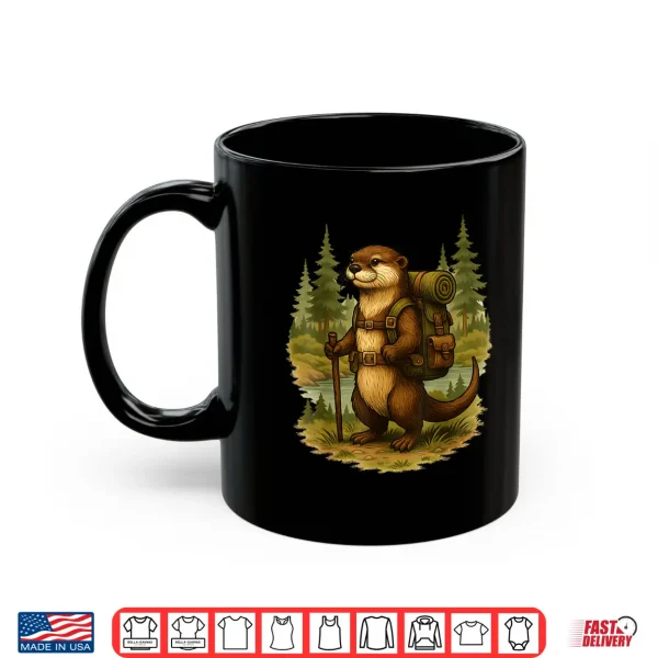 Mug Hiking River Otter Backpacking Animals Outdoor Animal Humor Shirt