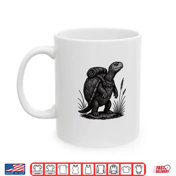 Mug Hiking Turtle Backpacking Animals Funny Cottagecore Reptile Shirt