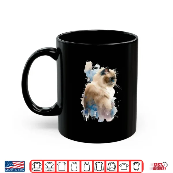 Mug Himalayan Ragdoll Tshirts for Women Birman Cat Mom Shirt
