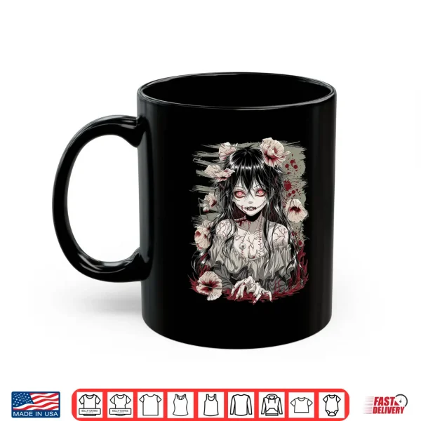 Mug Horror Anime Girl Manga Creepy Japanese Kawaii Aesthetic Shirt