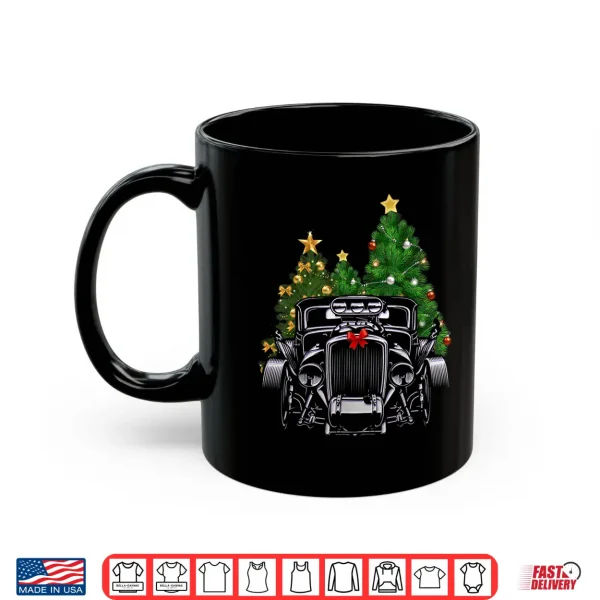 Mug Hot Rod Ugly Christmas Classic American Car Lover Gift Shirt
