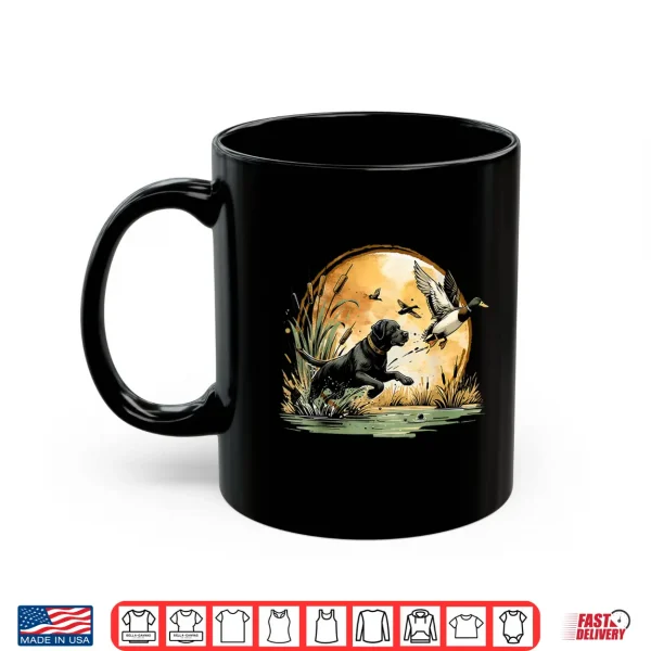 Mug Hunting Labrador Retrieving Duck Black Lab Mallard Retriever Shirt