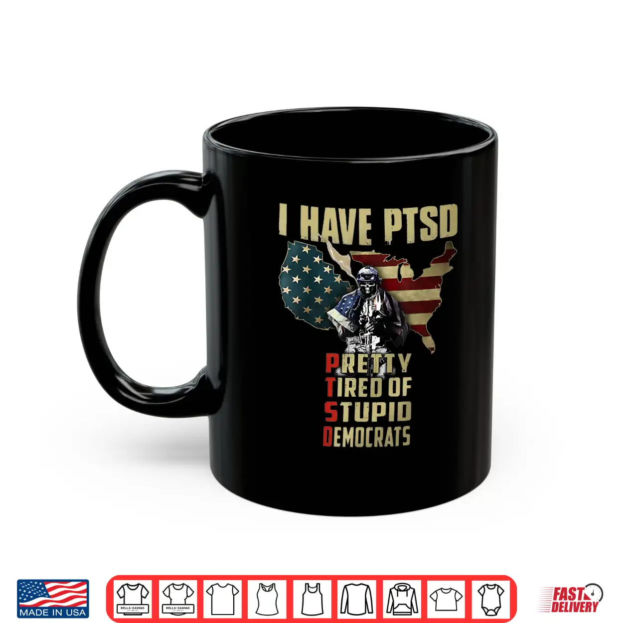 I Have Ptsd Pretty Tired Of Stupid Democrats Shirt I Have Ptsd Pretty Tired Of Stupid Democrats Shirt
