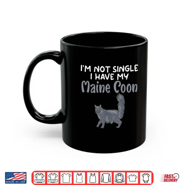 Mug I Wonder If My Maine Coon Thinks About Me Too Maine Coon Shirt