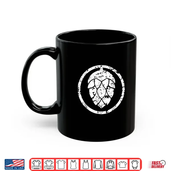Mug IPA Shirt Craft Beer Hops Logo Shirt White