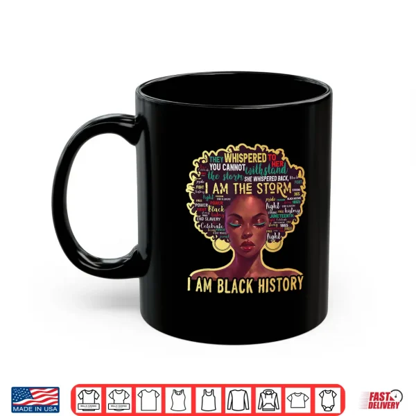 Mug Im Black History Shirts for Women African American Women Shirt