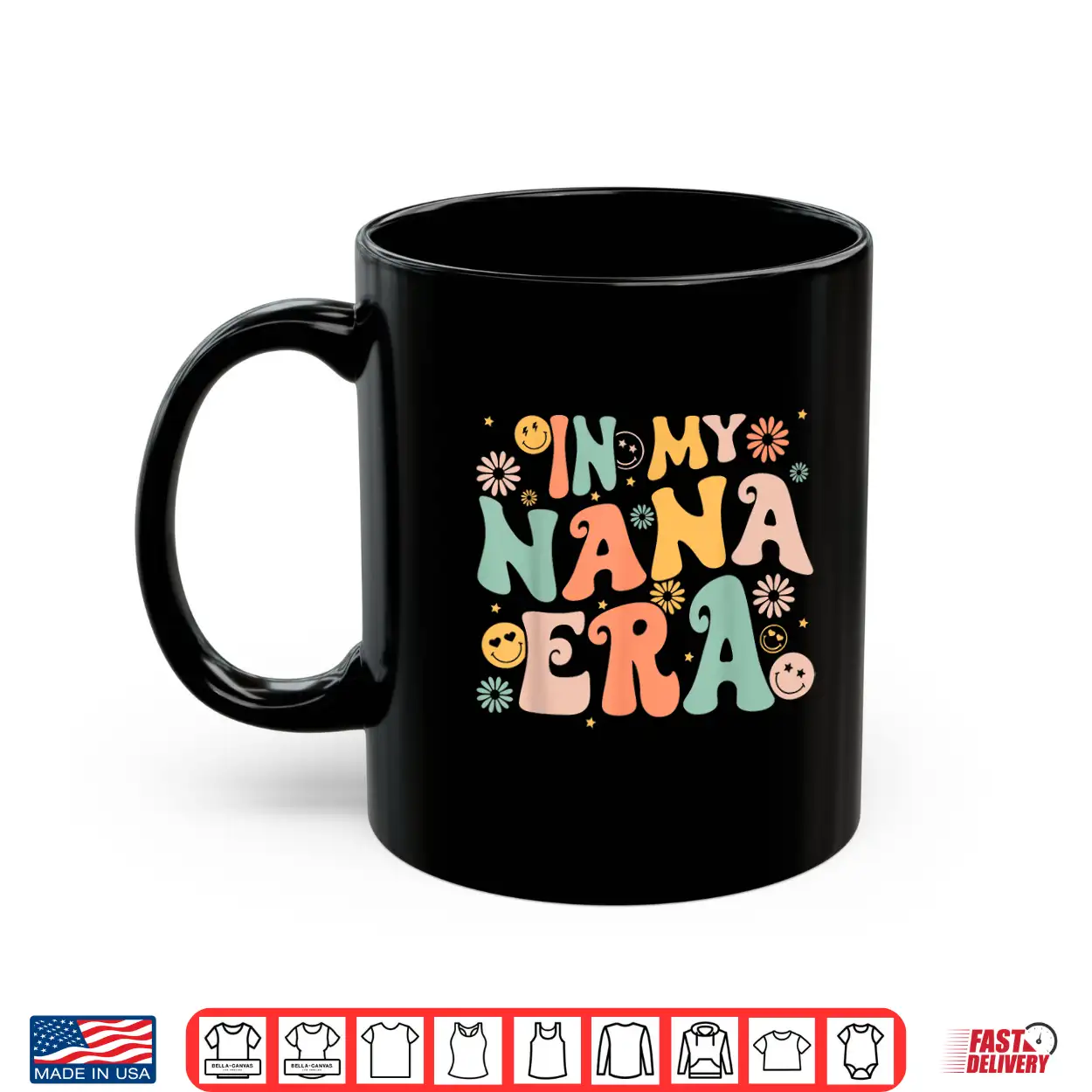In My Nana Era Groovy Retro Cool For Grandma Mother’S Day Shirt In My Nana Era Groovy Retro Cool For Grandma Mother’S Day Shirt