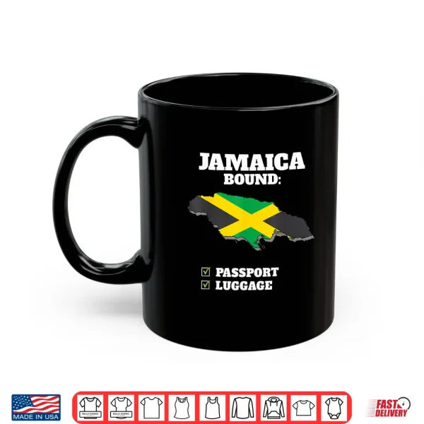 Mug Jamaica Bound Country Travel Jamaican Flag Vacation Trip Shirt