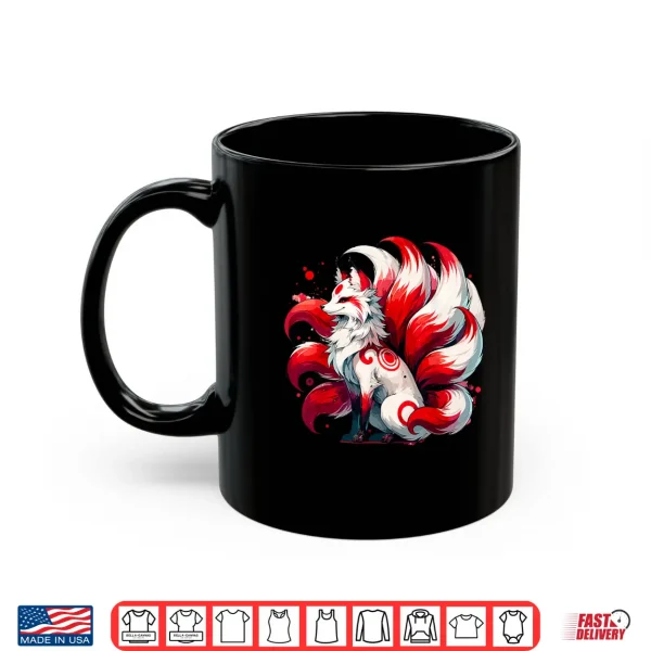 Mug Japanese Anime Fox Kitsune Nine Tails Shirt