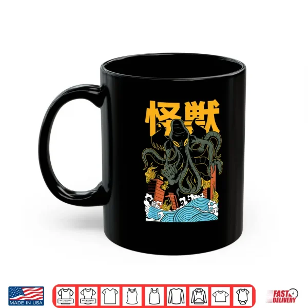 Mug Japanese Japan Kaiju Monster Chutlulu Octopus Manga Anime Shirt