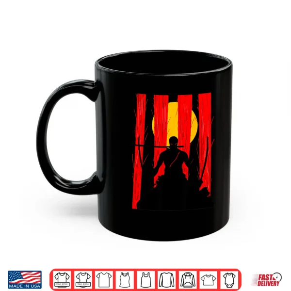 Mug Japanese Retro Art Zoro Anime Graphic Shirt