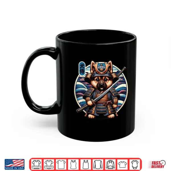 Mug Japanese Samurai Dog Tattoo German Shepherd Kawaii Ninja Shirt