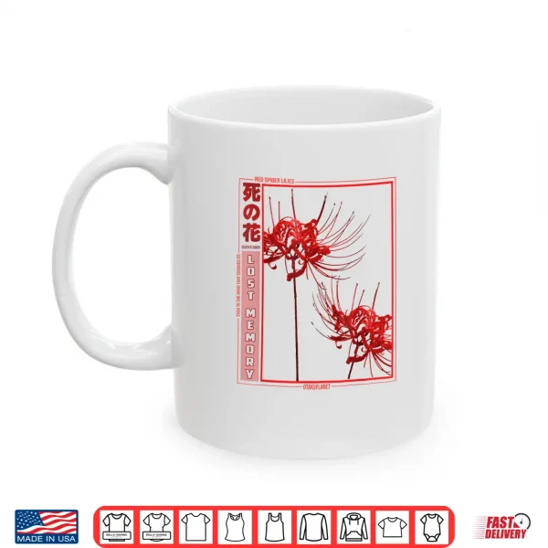Mug Japanese Spider Lily Flower Lover Anime Aesthetic Manga Shirt