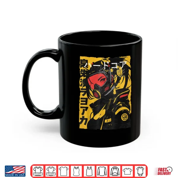 Mug Japanese Streetwear Cyberpunk Y2K Techwear Retro Manga Anime Shirt 2