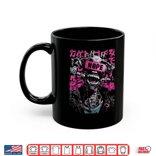 Mug Japanese Streetwear Robot Cyberpunk Y2K Techwear Manga Anime Shirt