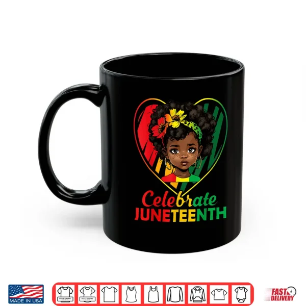 Mug Juneteenth Celebrate girls kids African American black 1865 Shirt