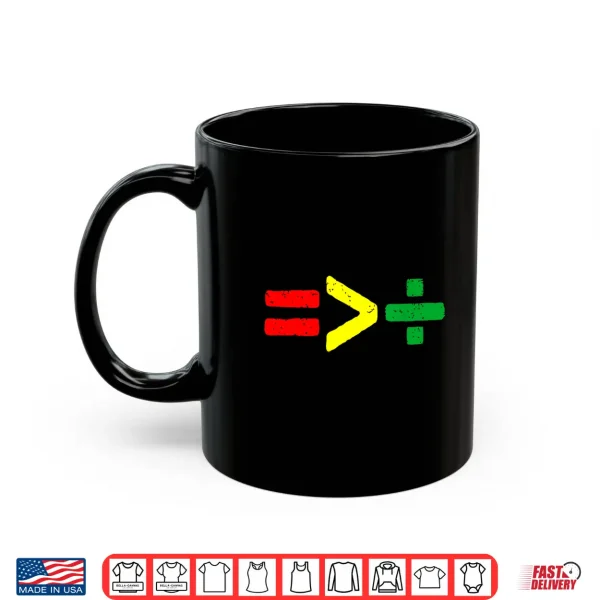 Mug Juneteenth June 19th 1865 Equality Is Greater Than Division Shirt