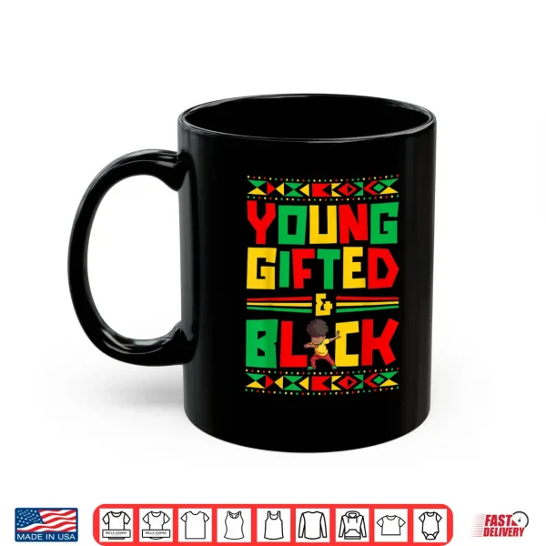 Mug Juneteenth Young Black Boy African American History Boy Shirt