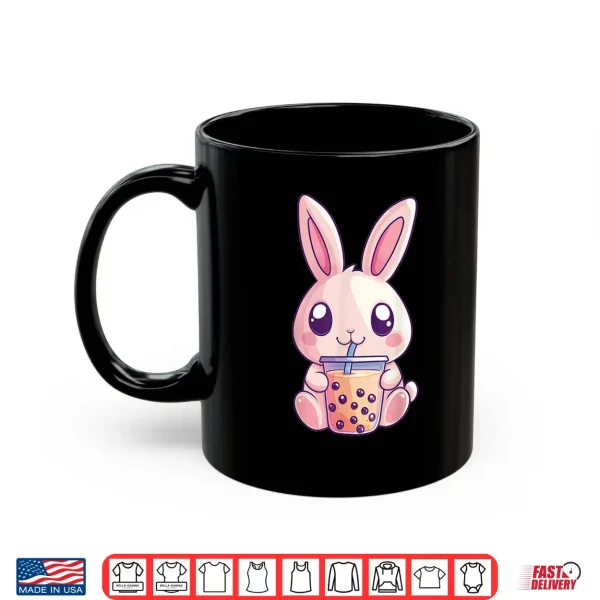 Mug Kawaii Bunny Rabbit Boba Tea Bubble Tea Anime Cute Easter Shirt 2