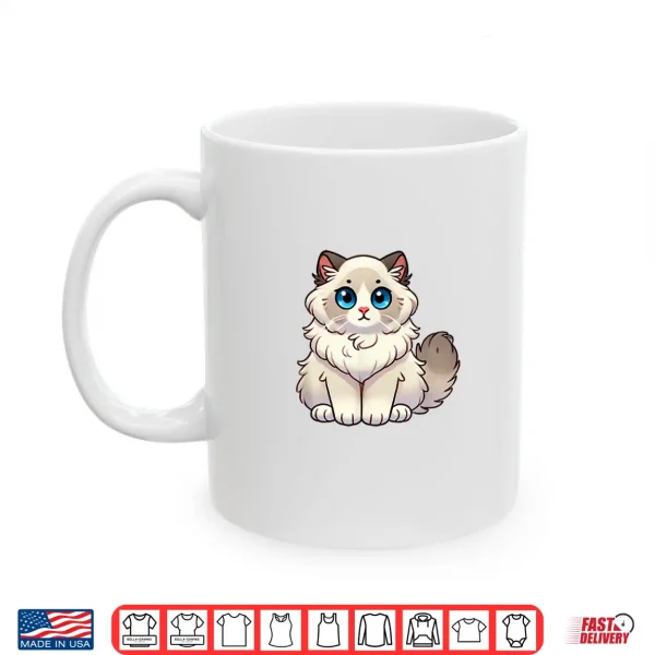 Mug Kawaii Ragdoll Cat Fluffy Cat Lover Shirt