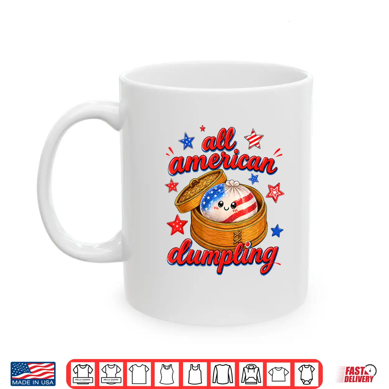 Kids Cute Striped All American Dumpling 4Th Of July Girls Shirt Kids Cute Striped All American Dumpling 4Th Of July Girls Shirt