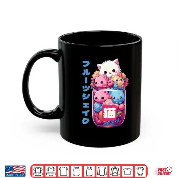 Mug Kii Cats Cute Anime Girl Manga Feline Kitten Otaku Shirt