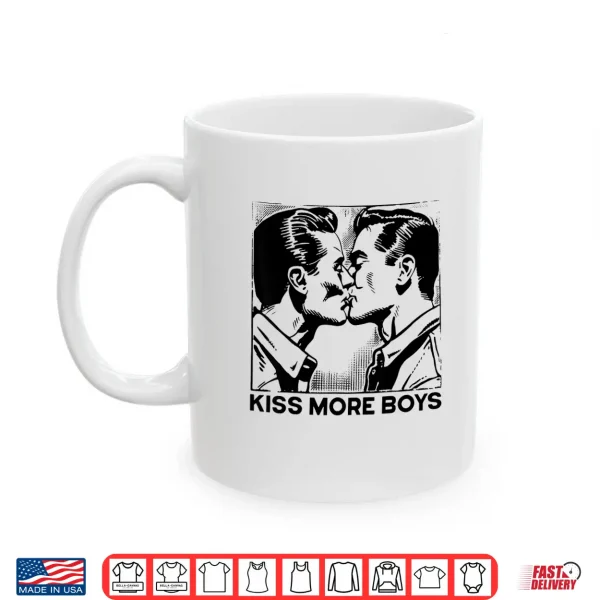 Mug Kiss More Boys Gay Cowboys Kissing for Gay Men Pride Shirt
