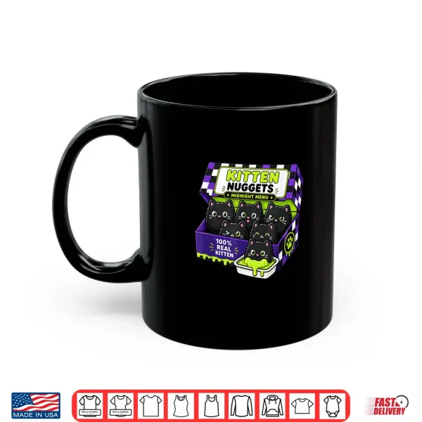Mug Kitten Midnight Menu Funny Black Cat Shirt