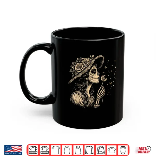 Mug La Catrina Blowing Wishes Dandelion Shirt