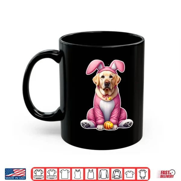 Mug Labrador Golden Retriever Bunny Ears Eggs Cute Easter Dog Shirt
