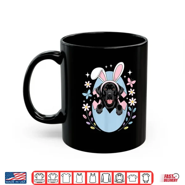 Mug Labrador Golden Retriever Bunny Springs Eggs Easter Dog Shirt
