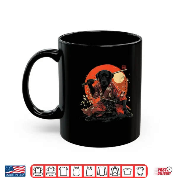 Mug Labrador Retriever Dad Cute Japanese Anime Stuff Samurai Dog Shirt