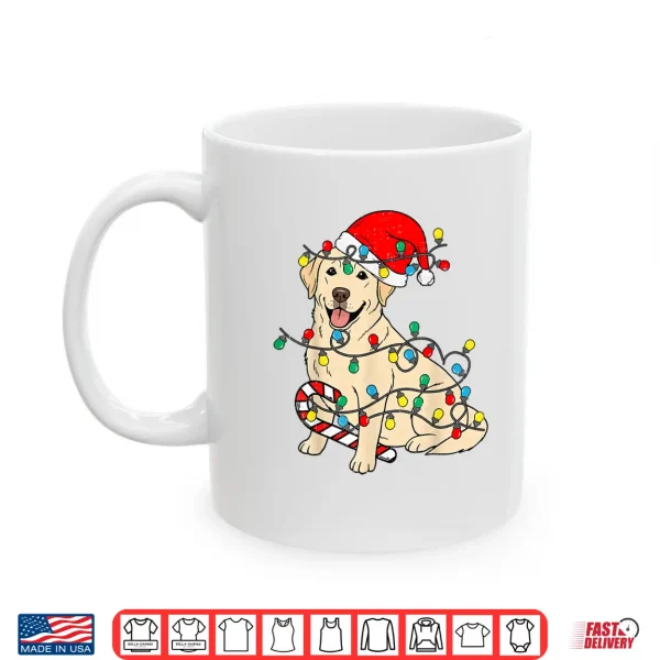 Mug Labrador Retriever Dog Christmas Lights Xmas Pet Dog Lover Shirt