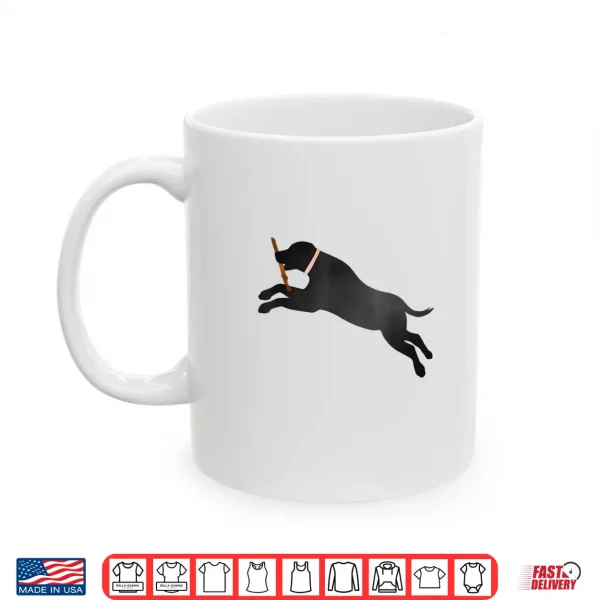 Mug Labrador Retriever Fetch Play Ball Black Lab Dog Lover Gift Shirt