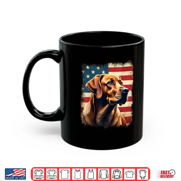 Mug Labrador Retriever Fox Red Labrador American Flag Shirt