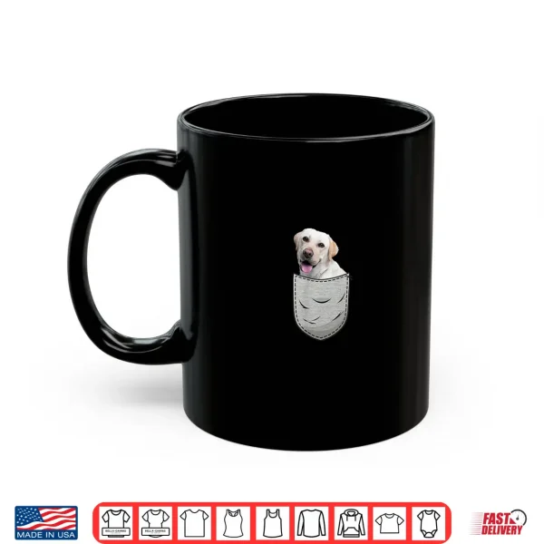Mug Labrador Retriever Lab Labbi Chest Pocket Dog Lover Owner Shirt