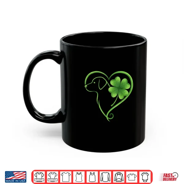 Mug Labrador Retriever Shamrock Heart St Patricks Day Women Men Shirt