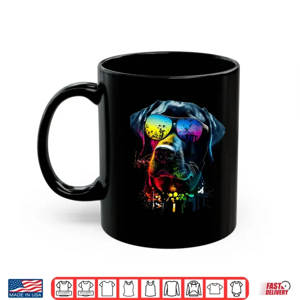 Mug Labrador Retriever Walking Dog Fans Sunglasses Dogs Shirt