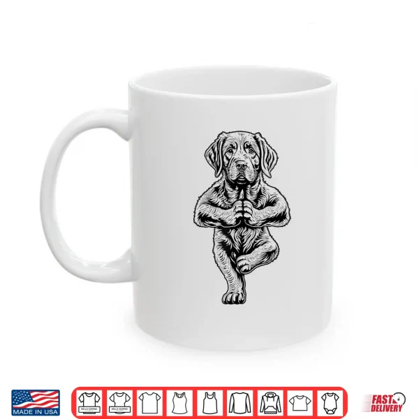 Mug Labrador Retriever Yoga Lab Puppy Dog Tree Pose Vrikshasana Shirt