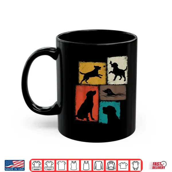 Mug Labrador Vintage Collage Retriever Lab Dad Mom Dog Lover Shirt