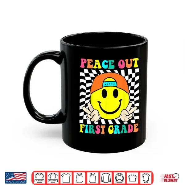 Mug Last Day of School Peace Out 1st Grade Kids Boy Graduation Shirt