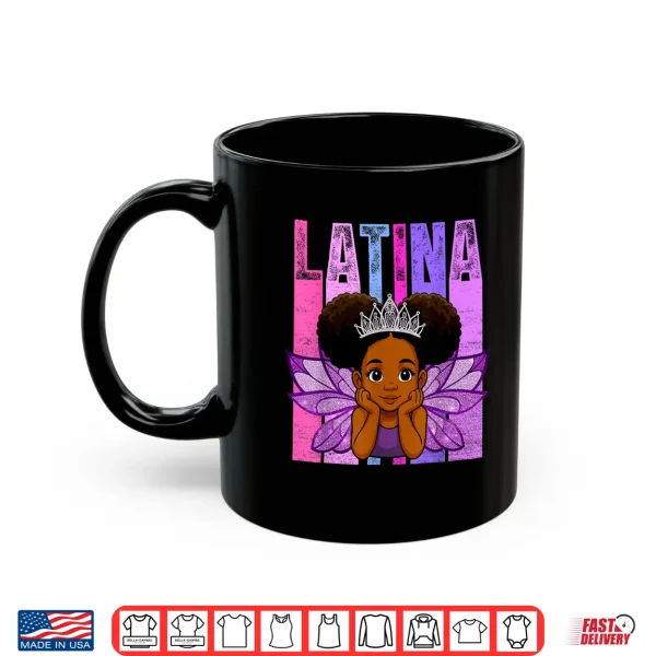 Mug Latina Pride Hispanic Heritage Month Afro Latina Girls Kids Shirt