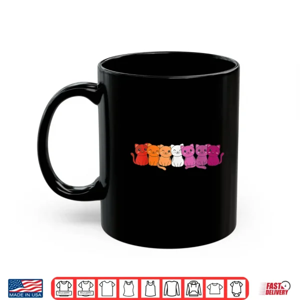 Lesbian Flag Gay Pride Lgbtq Cats Cute Lesbian Cat Shirt 3 Mug Lesbian Flag Gay Pride LGBTQ Cats cute lesbian cat Shirt