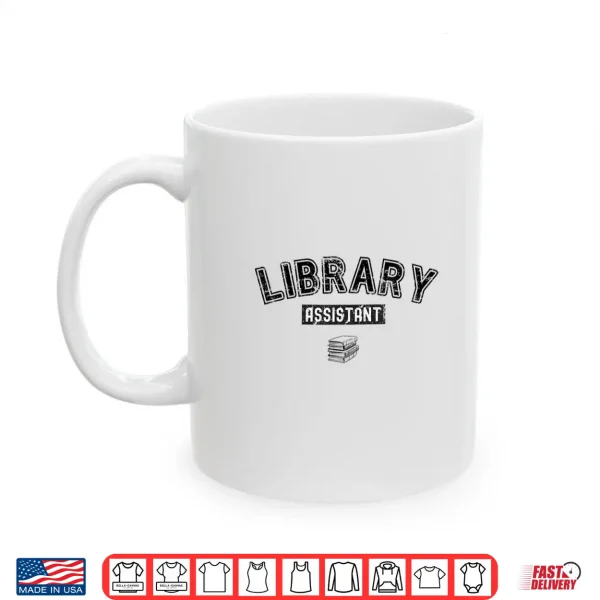 Mug Library Vintage Bookworms Lady Librarian Library Assistant Shirt