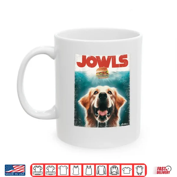 Mug Light Golden Retriever Jowls Top Paws Cream Lab Dog Mom Dad Shirt