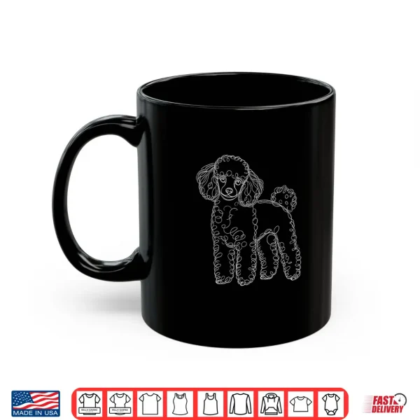 Mug Line Art Toy Poodle Dog Toy Poodles Shirt